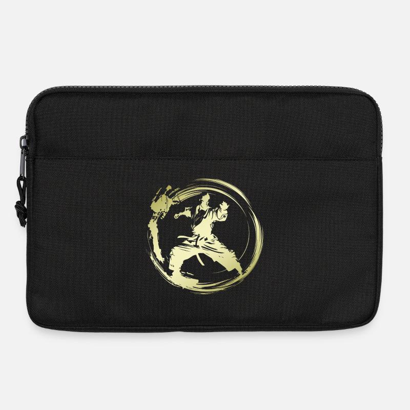 Karate Silhouette Fighter - Laptoptasche 13" - Schwarz