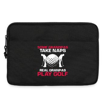 Funny Grandpa Golfing Is Better Than Naps - Laptop bag 13" - black - Front