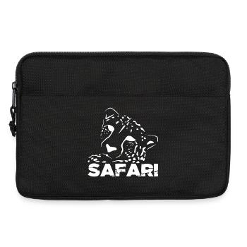 Safari Leopard Silhouette - Laptoptasche 13" - Schwarz - Vorne
