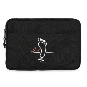 Vacation sea design for relaxing days at the beach - Laptop bag 13" - black - Front