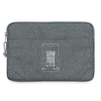 Plan de calculatrice vintage - Sacoche pour ordinateur portable 13 pouces - gris chiné - Devant