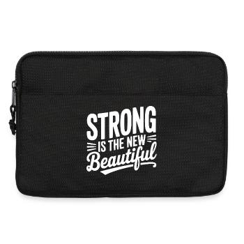 Stark ist das Neue Schöne - Laptoptasche 13" - Schwarz - Vorne