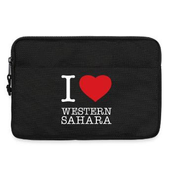 I love Western Sahara - Laptoptasche 13" - Schwarz - Vorne