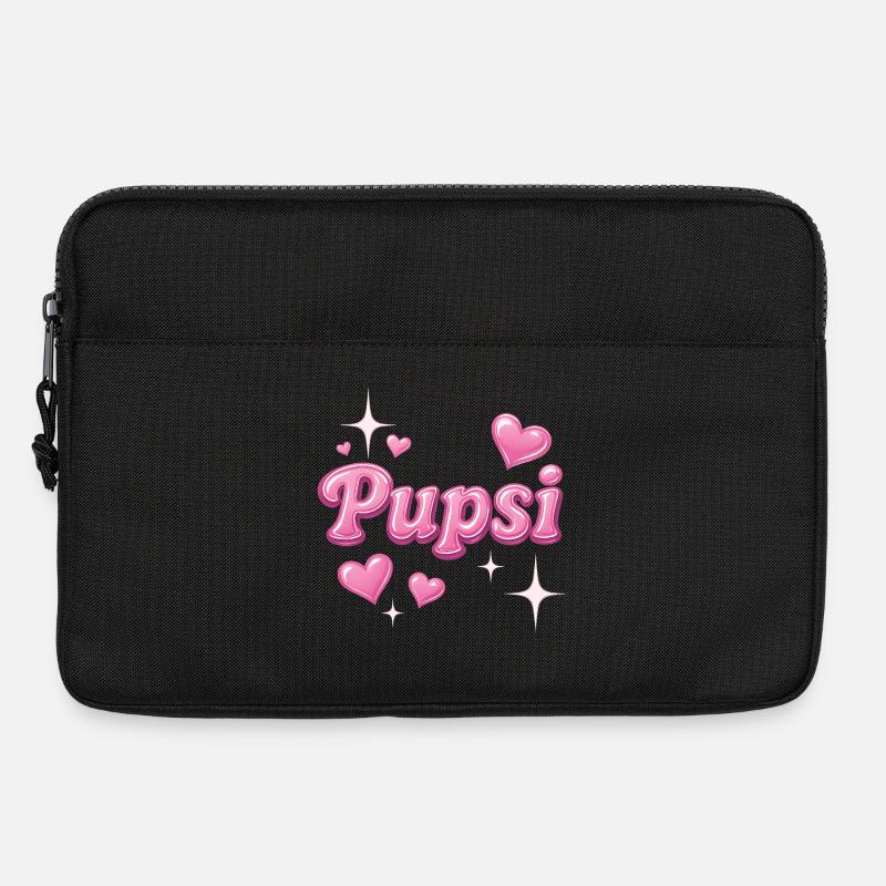 pupsi / y2k Spitzname design - Laptoptasche 13" - Schwarz