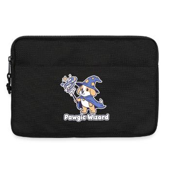 Pawagic Wizard Magic Dog - Laptop bag 13" - black - Front