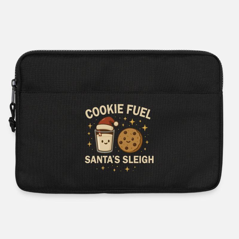 Weihnachten Baking Crew - Weihnachtskeks & Milch  - Laptoptasche 13" - Schwarz