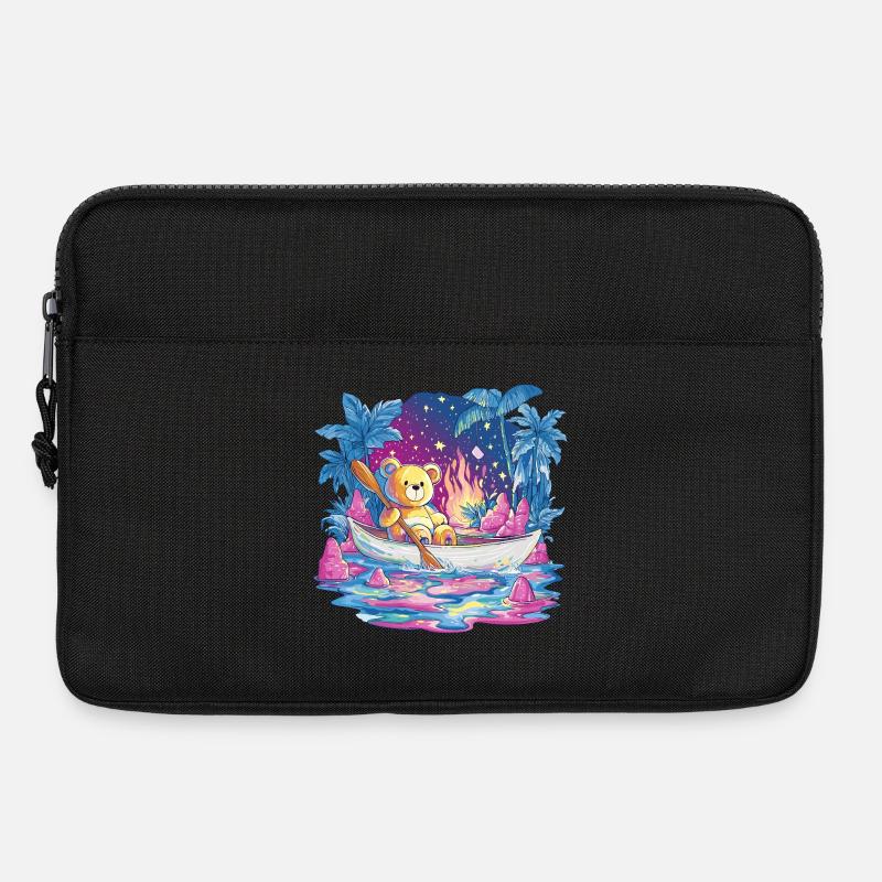 Teddy Boottraum Unter Sternenhimmel - Laptoptasche 13" - Schwarz