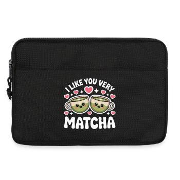 Matcha Tea Saying Green Tea Like You Very Matcha - Laptop bag 13" - black - Front