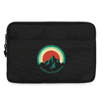 Endless Freedom Mountain Rainbow dans un design rétro - Sacoche pour ordinateur portable 13 pouces - noir - Devant