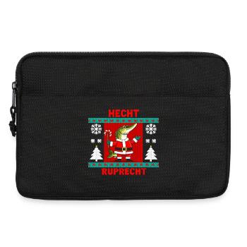 Pike Ruprecht Chemise de Noël moche Pêcheur drôle - Sacoche pour ordinateur portable 13 pouces - noir - Devant