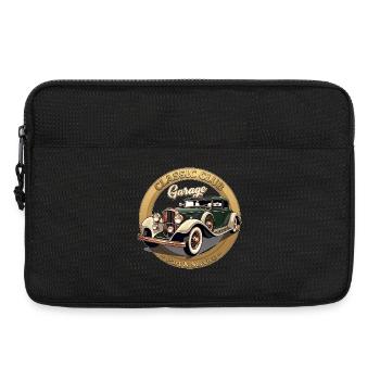 Classic Car Club Emblem - Laptop bag 13" - black - Front
