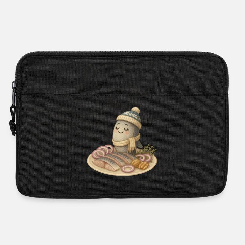 Stolzer Hering - Laptoptasche 13" - Schwarz