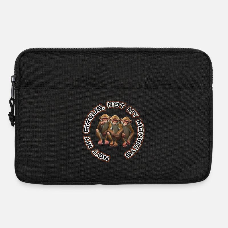 Not My Monkey Trio - Laptop bag 13" - black