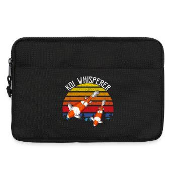 Koi Whisperer Vintage Sunset Koi Pond Humor - Laptoptasche 13" - Schwarz - Vorne