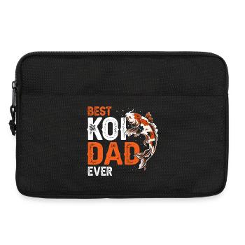 Meilleur papa de carpes koi de tous les temps Fierté de père poisson koi drôle - Sacoche pour ordinateur portable 13 pouces - noir - Devant