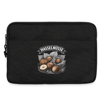 Haselnuss Vintage Illustration - Laptoptasche 13" - Schwarz - Vorne