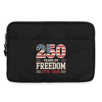 250 ans de conception de l’indépendance de la liberté américaine - Sacoche pour ordinateur portable 13 pouces - noir - Devant