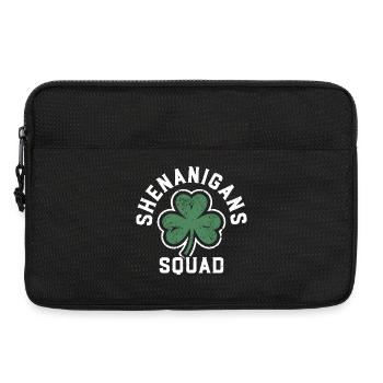 Shenanigans Squad Shamrock Tee - Laptop bag 13" - black - Front