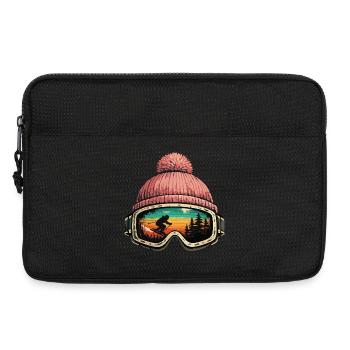 Après Ski Skier Ski Goggles Cadeau d’hiver - Sacoche pour ordinateur portable 13 pouces - noir - Devant