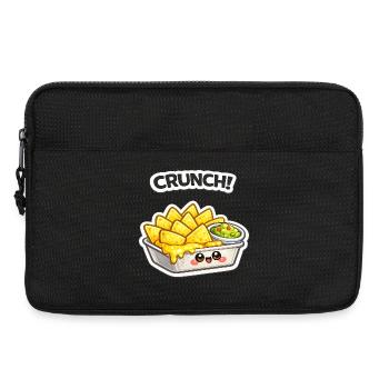 Käse-Nachos Kawaii Cartoon - Laptoptasche 13" - Schwarz - Vorne