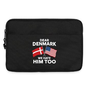 Dear Denmark We Hate Him Too - Laptop bag 13" - black - Front