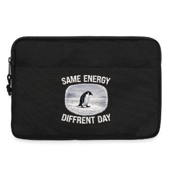Same Energy Diffrent Day - Laptoptasche 13" - Schwarz - Vorne
