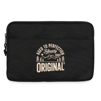 février 1980 – Légende des sommets et montagnes - Sacoche pour ordinateur portable 13 pouces - noir - Devant