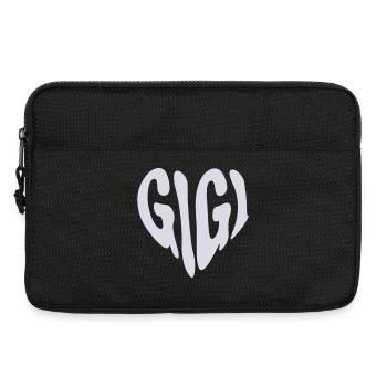 Gigi - Petit cœur graphique (couleur personnalisée) - Sacoche pour ordinateur portable 13 pouces - noir - Devant