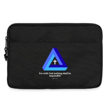 For with God, nothing shall be impossible. Hatch - Laptop bag 13" - black - Front