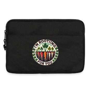 Rootin' Carrotin' Carrot' Patch Runde - Laptoptasche 13" - Schwarz - Vorne