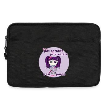 I'm not perfect but I'm hooking - Laptop bag 13" - black - Front