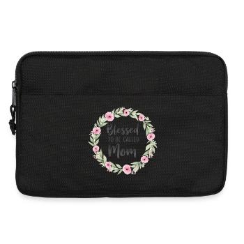 Happy To Be Mom Mom Gift - Laptop bag 13" - black - Front