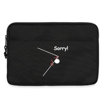 Table Tennis Sorry Funny Sayings - Laptop bag 13" - black - Front