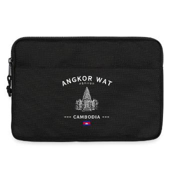 Angkor Wat Silhouette Cambodge - Sacoche pour ordinateur portable 13 pouces - noir - Devant