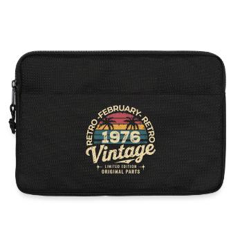 Februar 1976 | Großartig seit Februar 1976 - Laptoptasche 13" - Schwarz - Vorne