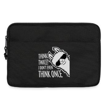 Think Twice? I Don't Even Think Once Lustig Spruch - Laptop bag 13" - black - Front