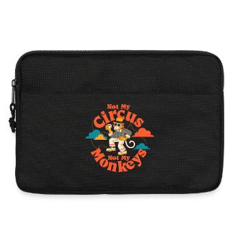 Not my circus, not my monkeys - Laptop bag 13" - black - Front