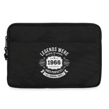 April 1966 Birthday Gift - Laptop bag 13" - black - Front