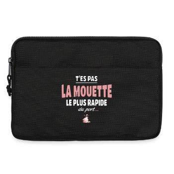 T’es pas la mouette la plus rapide du port, humour - Sacoche pour ordinateur portable 13 pouces - noir - Devant