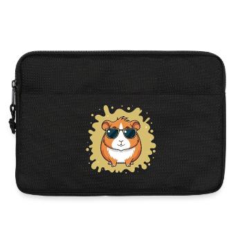 Cool Hamster with Sunglasses - Laptop bag 13" - black - Front