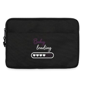 Baby Loading Heart Progress - Laptop bag 13" - black - Front