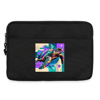 turtle - Laptop bag 13" - black - Front