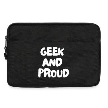3. Geek et fier - Sacoche pour ordinateur portable 13 pouces - noir - Devant