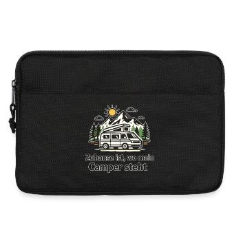Zuhause ist, wo mein Camper steht - Laptoptasche 13" - Schwarz - Vorne