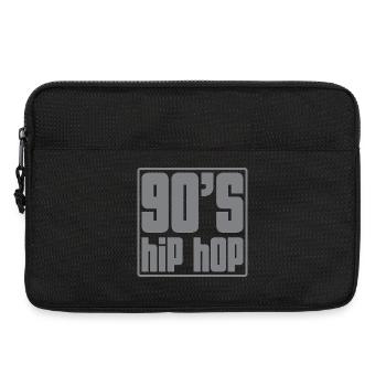 90er Hip-Hop-Raster - Laptoptasche 13" - Schwarz - Vorne