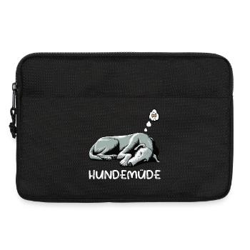 Hundemüde Irischer Wolfshund Wolfshundbesitzer - Laptoptasche 13" - Schwarz - Vorne