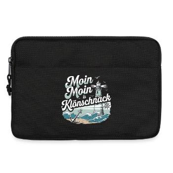  Moin Moin Is Klönschnack Maritimer Nordsee - Laptoptasche 13" - Schwarz - Vorne