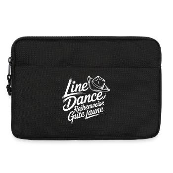 Line Dance Good Mood - Laptop bag 13" - black - Front