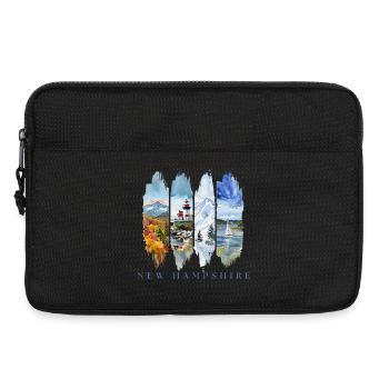 Voyage de vacances dans le New Hampshire – État de Granite - Sacoche pour ordinateur portable 13 pouces - noir - Devant