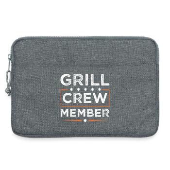 Grill Crew - Laptop bag 13" - heather grey - Front